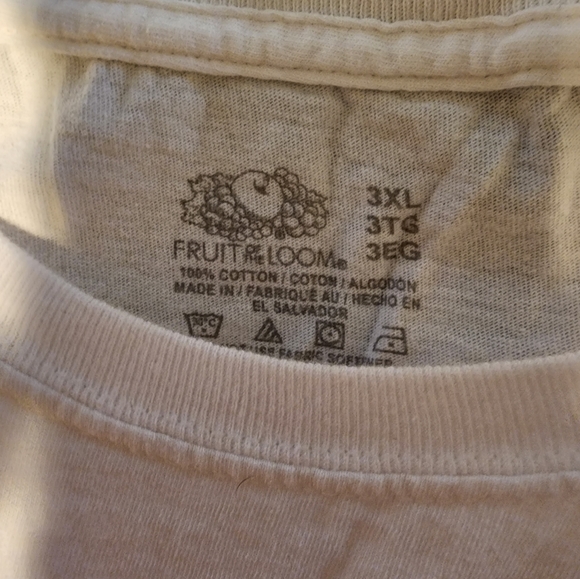 3X Fruit of the Loom White Shirt w/Grumpy Dwarf - Picture 2 of 2
